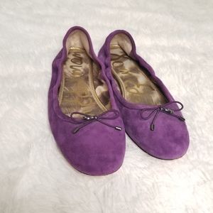 Sam Edelman felicia suede ballet purple